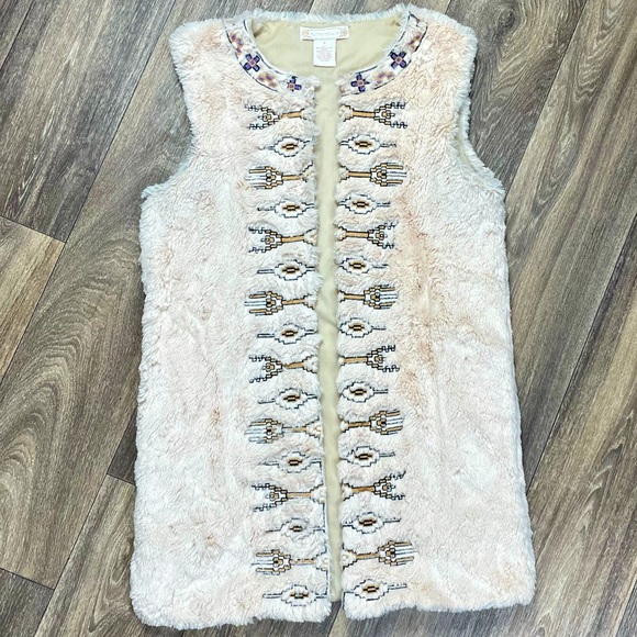 Flying Tomato Jackets & Blazers - 💠Flying Tomato Faux Fur Vest with Embroidered Aztec Print ***It has POCK…